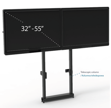 Zdjęcie produktu Uchwyt wall to floor DIMASA STANDARD-W-DUO motor