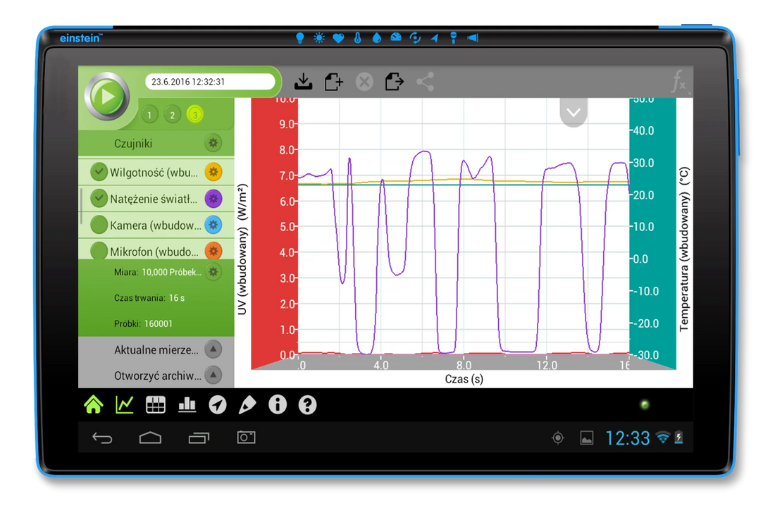 Mobilne laboratorium cyfrowe Einstein Tablet+3 PRO
