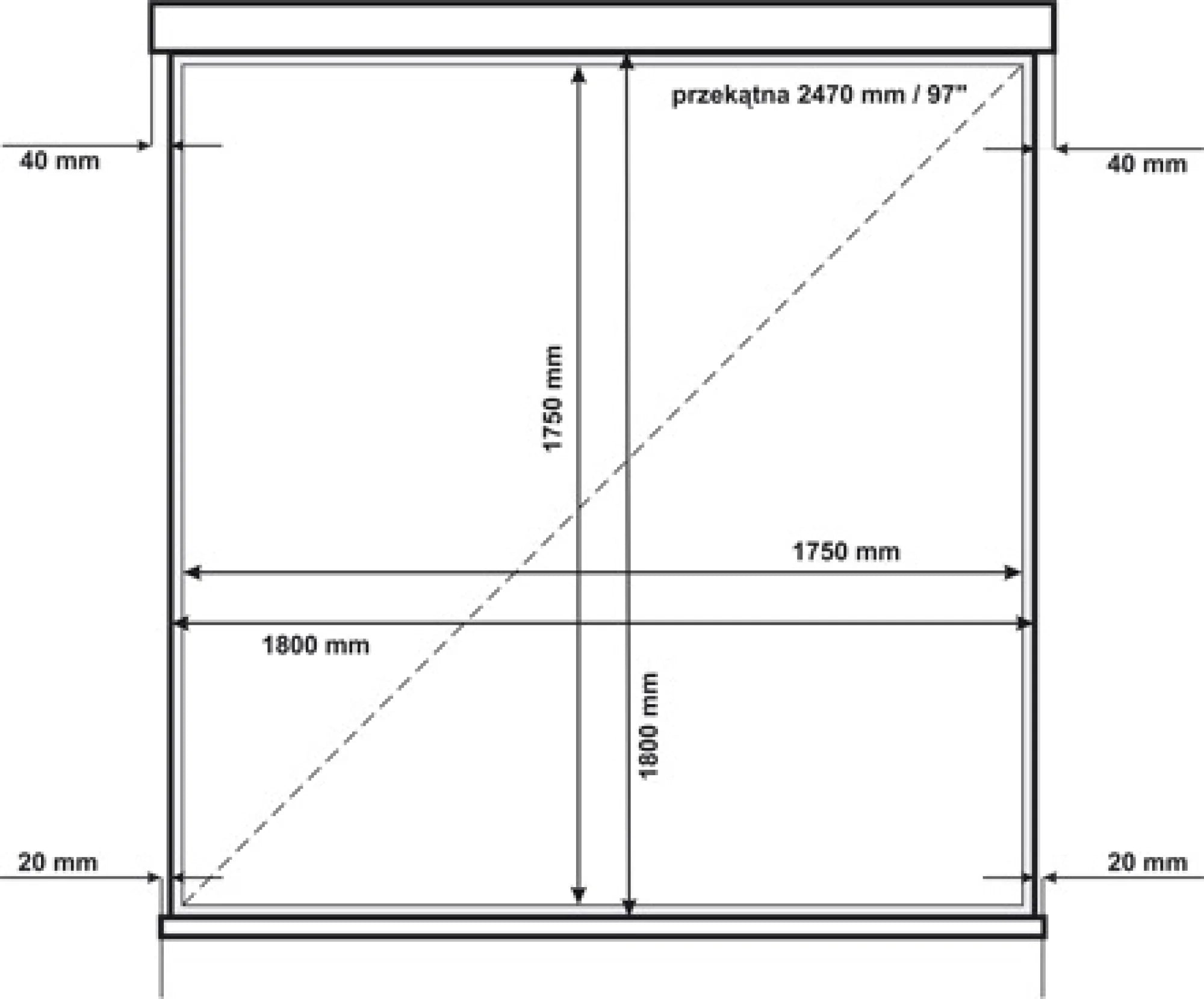 Ekran przenośny Avtek Tripod PRO 180 – zdjęcie 2