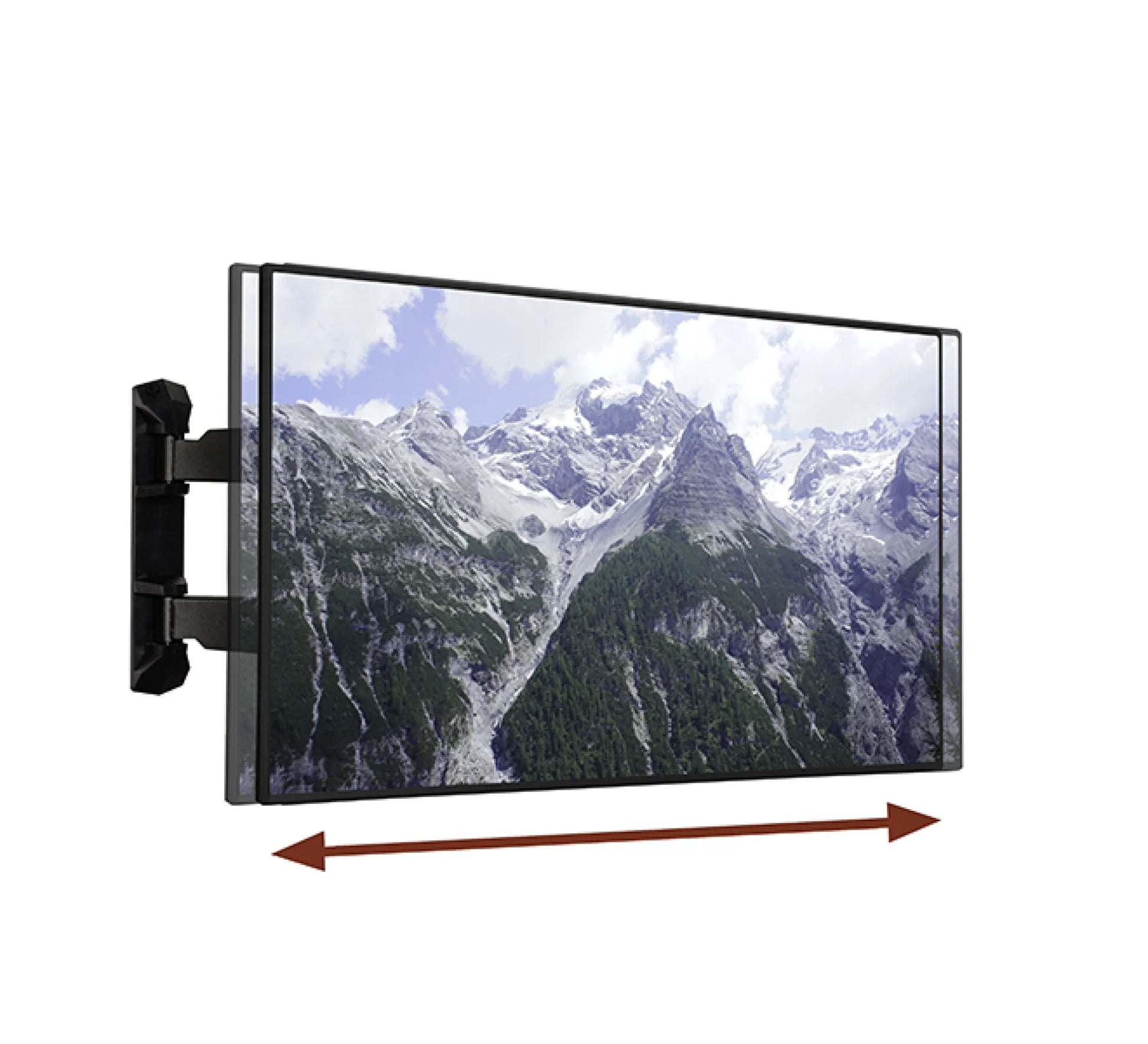 Uchwyt przegubowy, obrotowy, podwójny funkcją pochylania i obrotu B-Tech BT8226/B V2 (Vesa 600 x 400) – zdjęcie 2