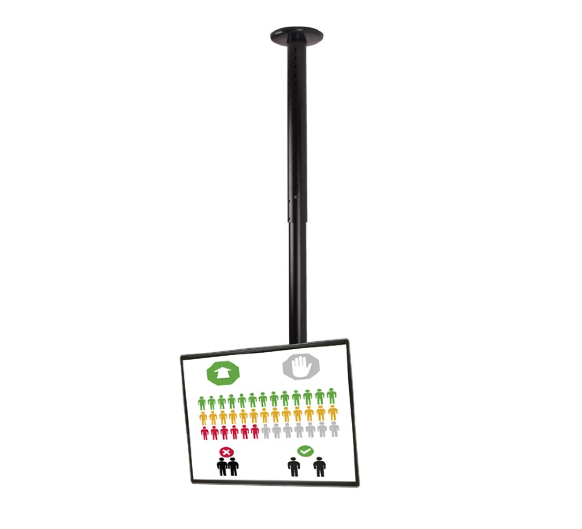 Teleskopowy uchwyt sufitowy B-Tech BT8420/B – zdjęcie 3