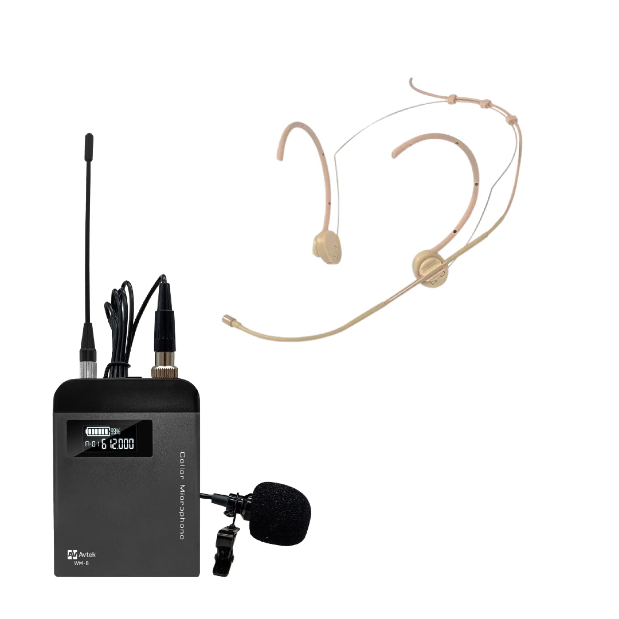 Zestaw bezprzewodowy z nadajnikiem bodypack Avtek WM 1B – zdjęcie 3