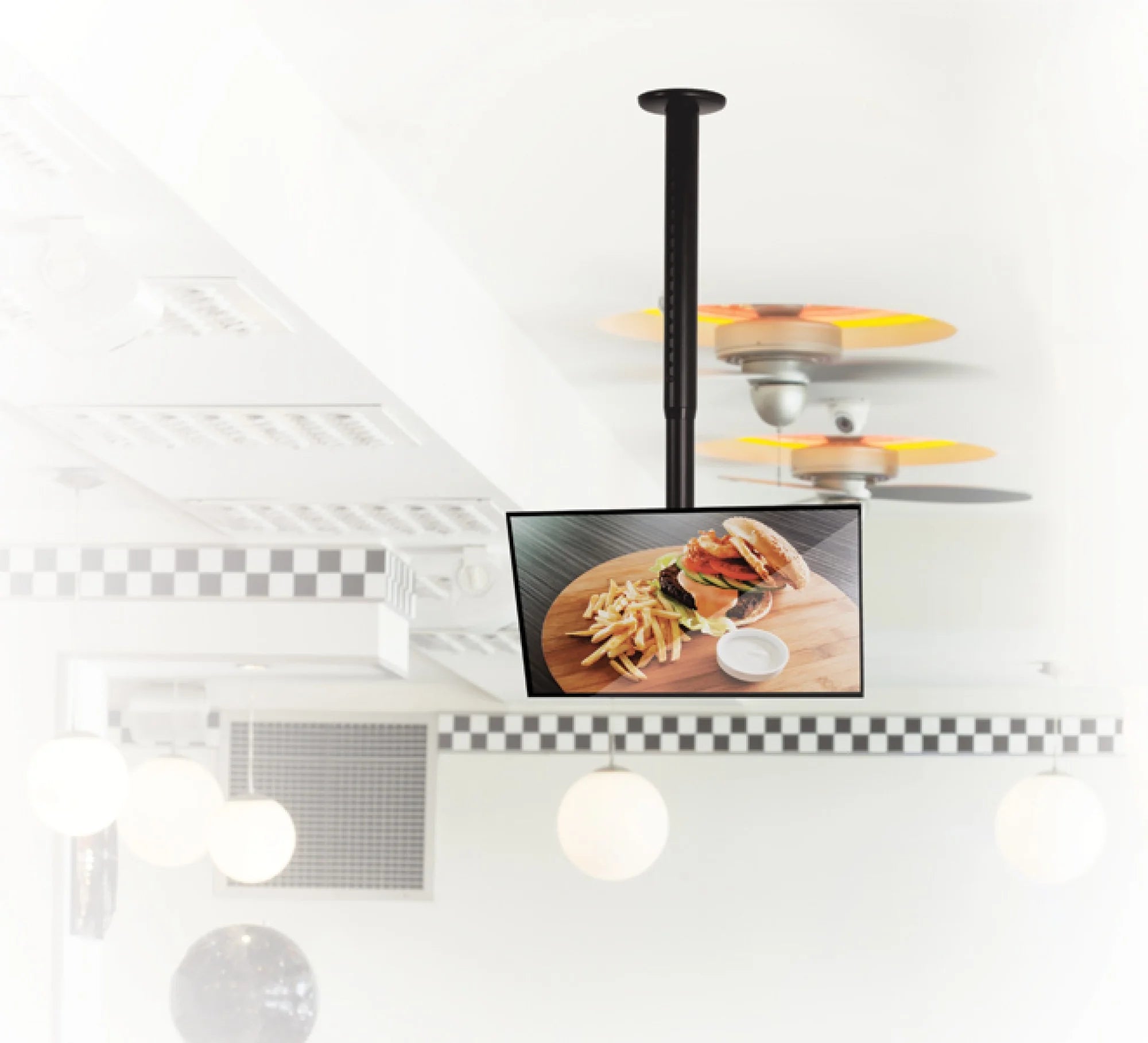 Teleskopowy uchwyt sufitowy B-Tech BT8420/B – zdjęcie 4