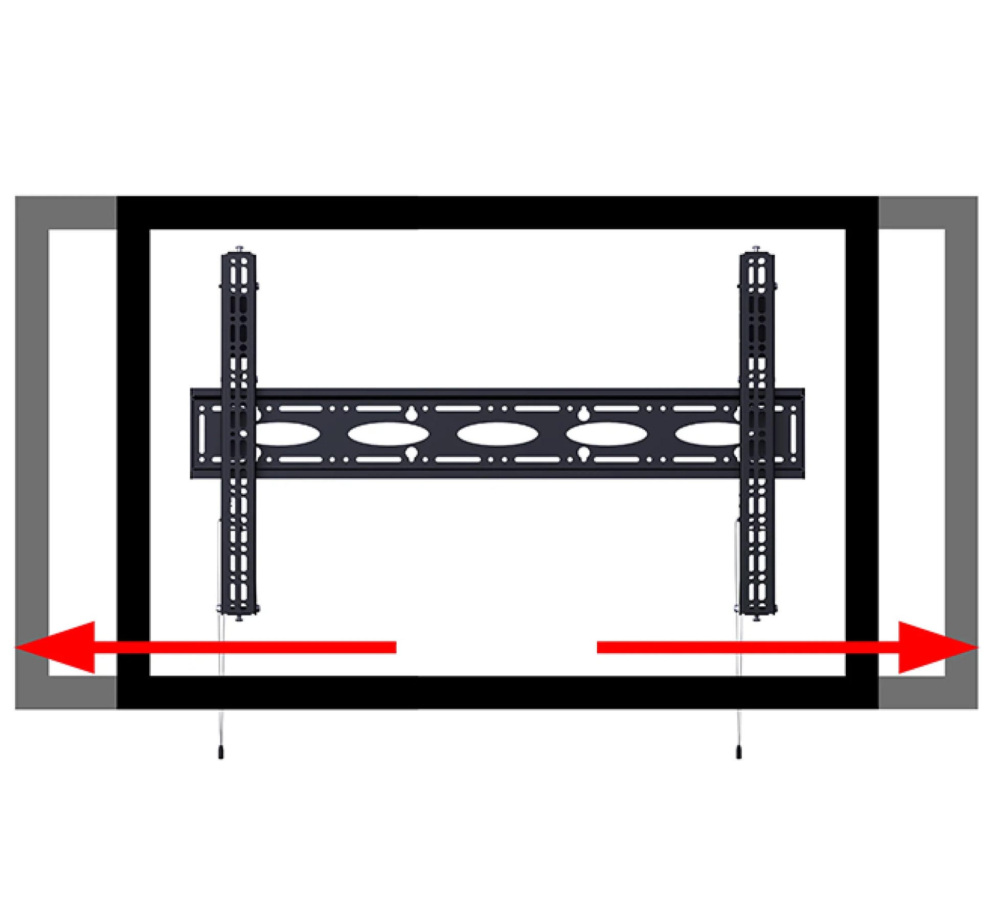 Uniwersalny uchwyt ścienny Heavy Duty B-Tech BT9910/B – zdjęcie 4