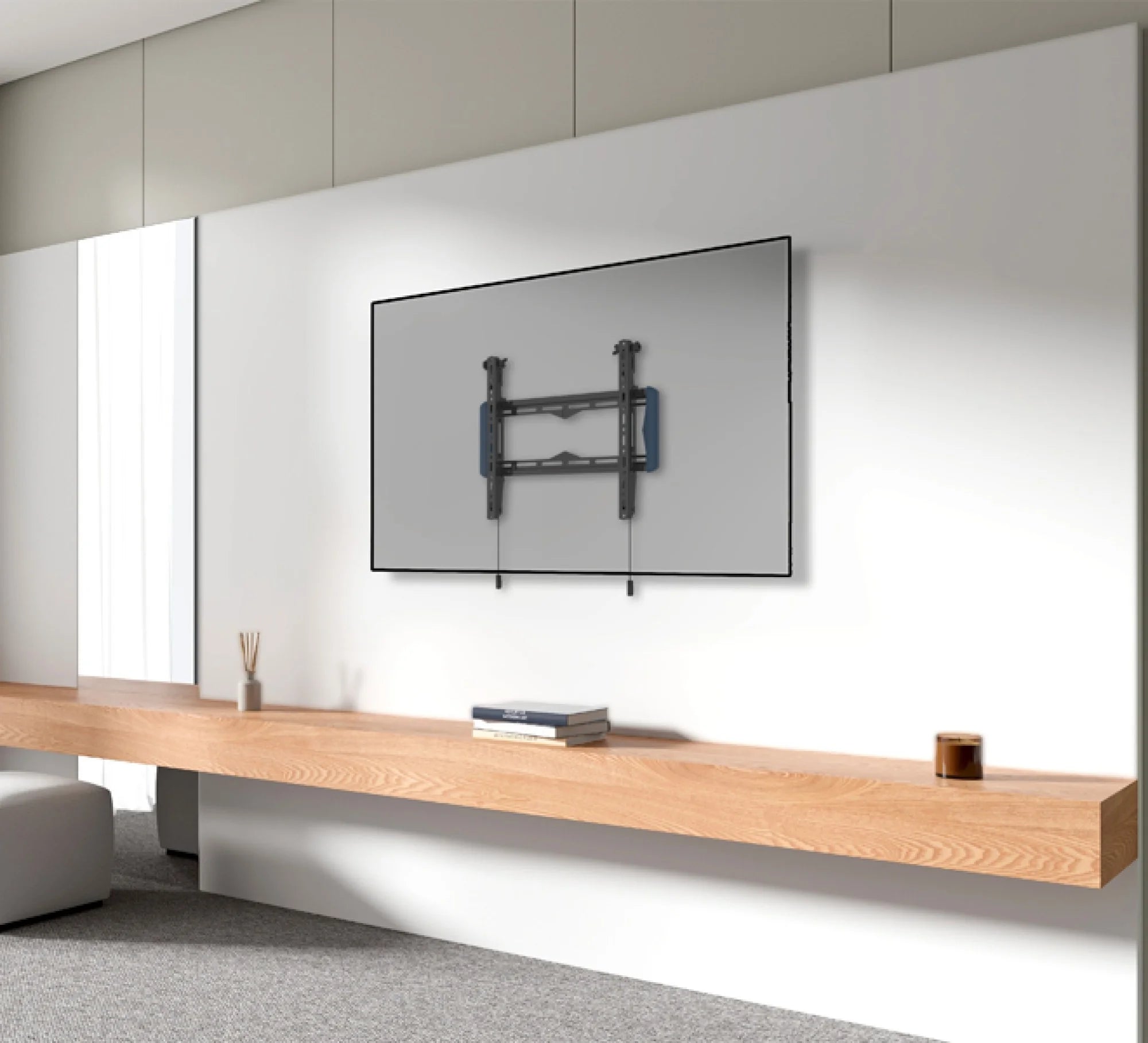 Element uchwyt ściennego do płaskich ekranów Tilt 400 z funkcją pochylania b-tech BT5431/B – zdjęcie 5