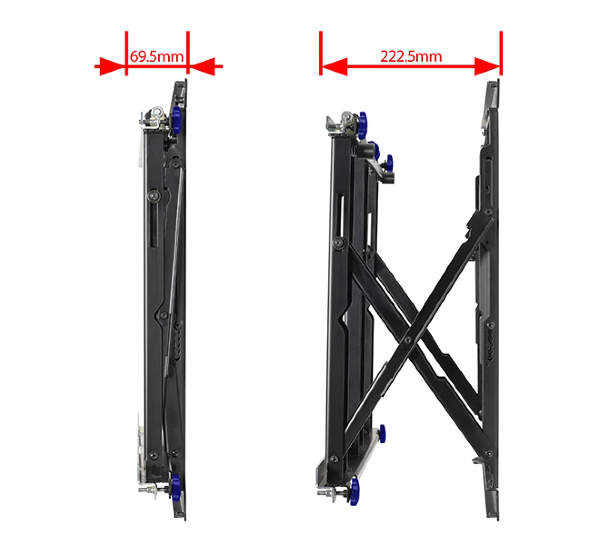 Uchwyt Ultra Slim, Pop-Out  z funkcją miękkiego wysuwu serwisowego B-Tech BT8312/B V2 – zdjęcie 5