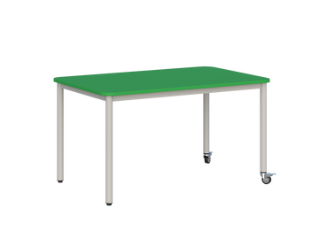Stolik mobilny szkolno-przedszkolny, blat prostokątny 1200x700 (Nr 4, 5, 6)) — meble Metalbit