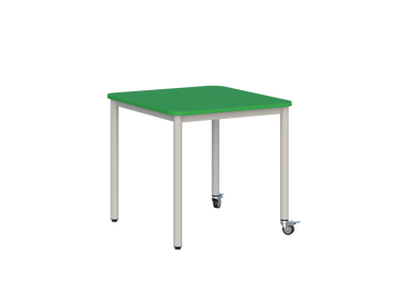 Stolik mobilny szkolno-przedszkolny, blat kwadratowy 700x700 (Nr 4, 5, 6) — meble Metalbit