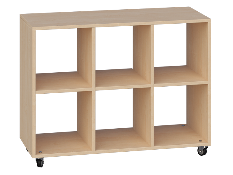 Mobilny regał potrójny, dwustronny Primo 246 — meble Metalbit