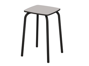Taboret, siedzisko Compact HPL kwadratowe — meble Metalbit