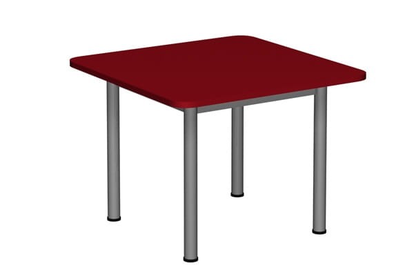 Stół szkolno-przedszkolny/do żłobka kwadratowy 700x700 noga fi 40 — meble Metalbit
