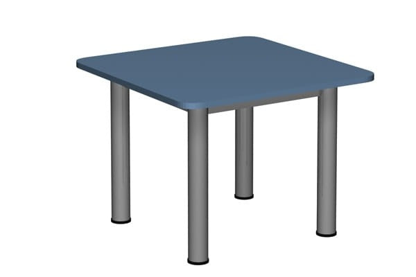 Stół szkolno-przedszkolny/do żłobka kwadratowy 700x700 noga fi 60 — meble Metalbit