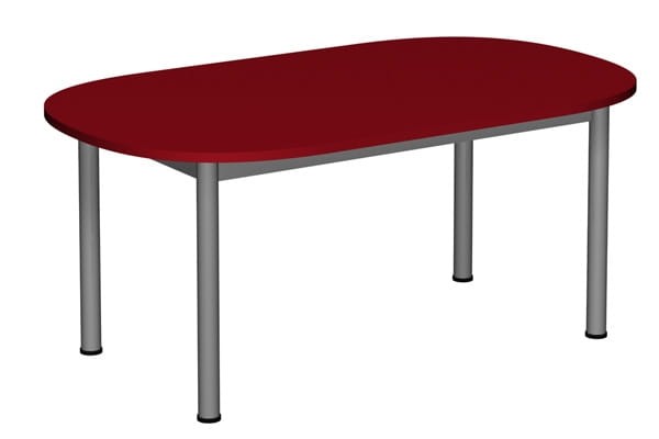 Stół szkolno-przedszkolny owalny 1200x700 noga fi 40 — meble Metalbit