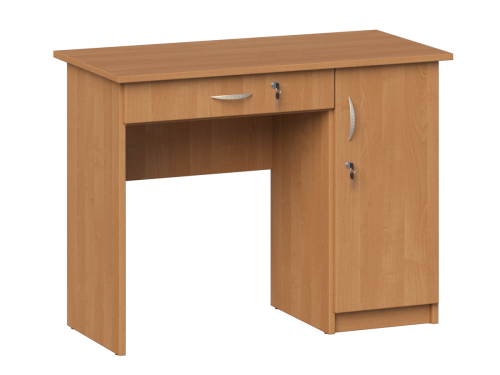 Biurko dla nauczyciela, jednoszafkowe dł. 1000 mm