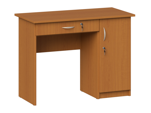 Biurko dla nauczyciela, jednoszafkowe dł. 1000 mm