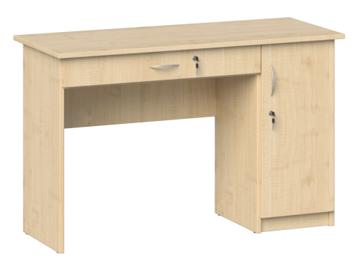 Biurko dla nauczyciela, jednoszafkowe dł. 1200 mm