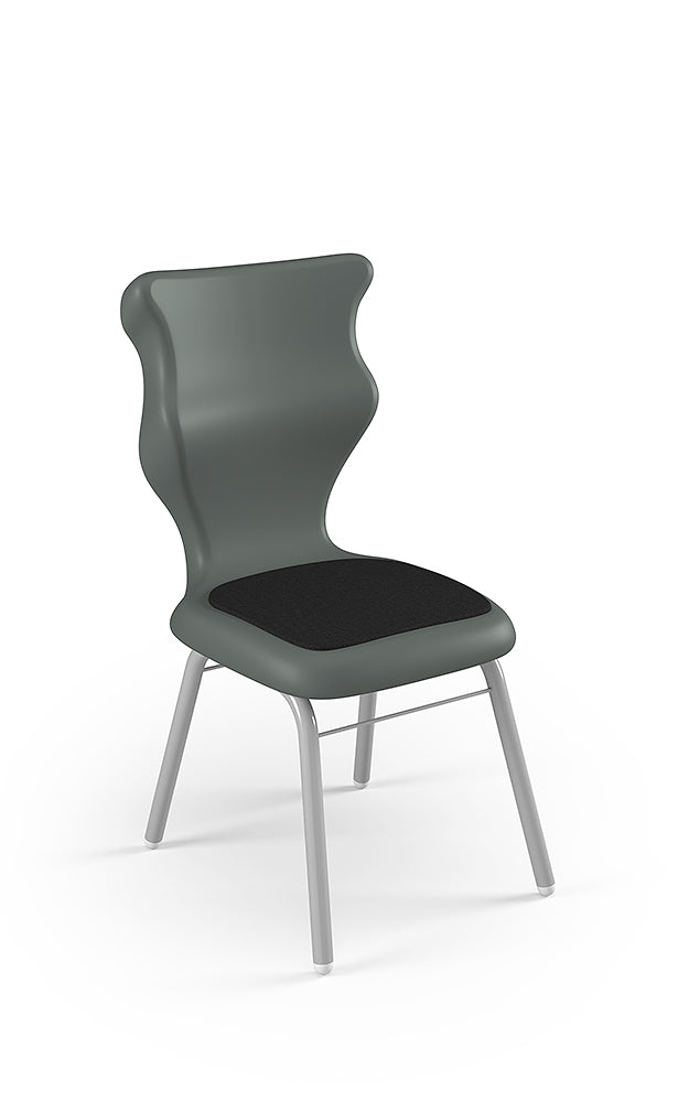 Krzesło szkolne Classic Soft — stelaż szary – Szary