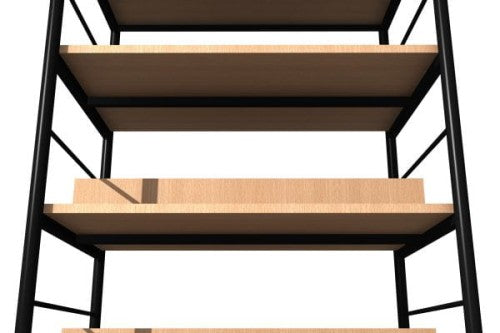 Regał biblioteczny B dwustronny o zwiększonej wytrzymałości półek