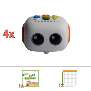 Zestaw TEAM PODSTAWOWY: 4x Robot ZOSIA, Mata, Plansze