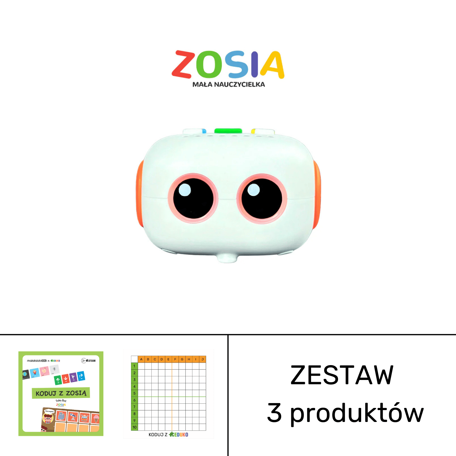 Zosia w zestawie z matą i planszami interaktywnymi