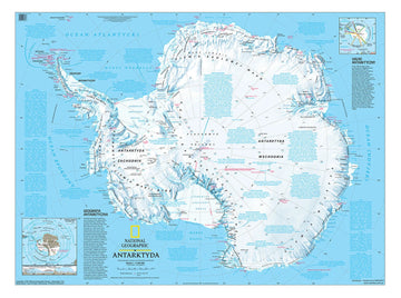 Antarktyda - mapa fizyczna
