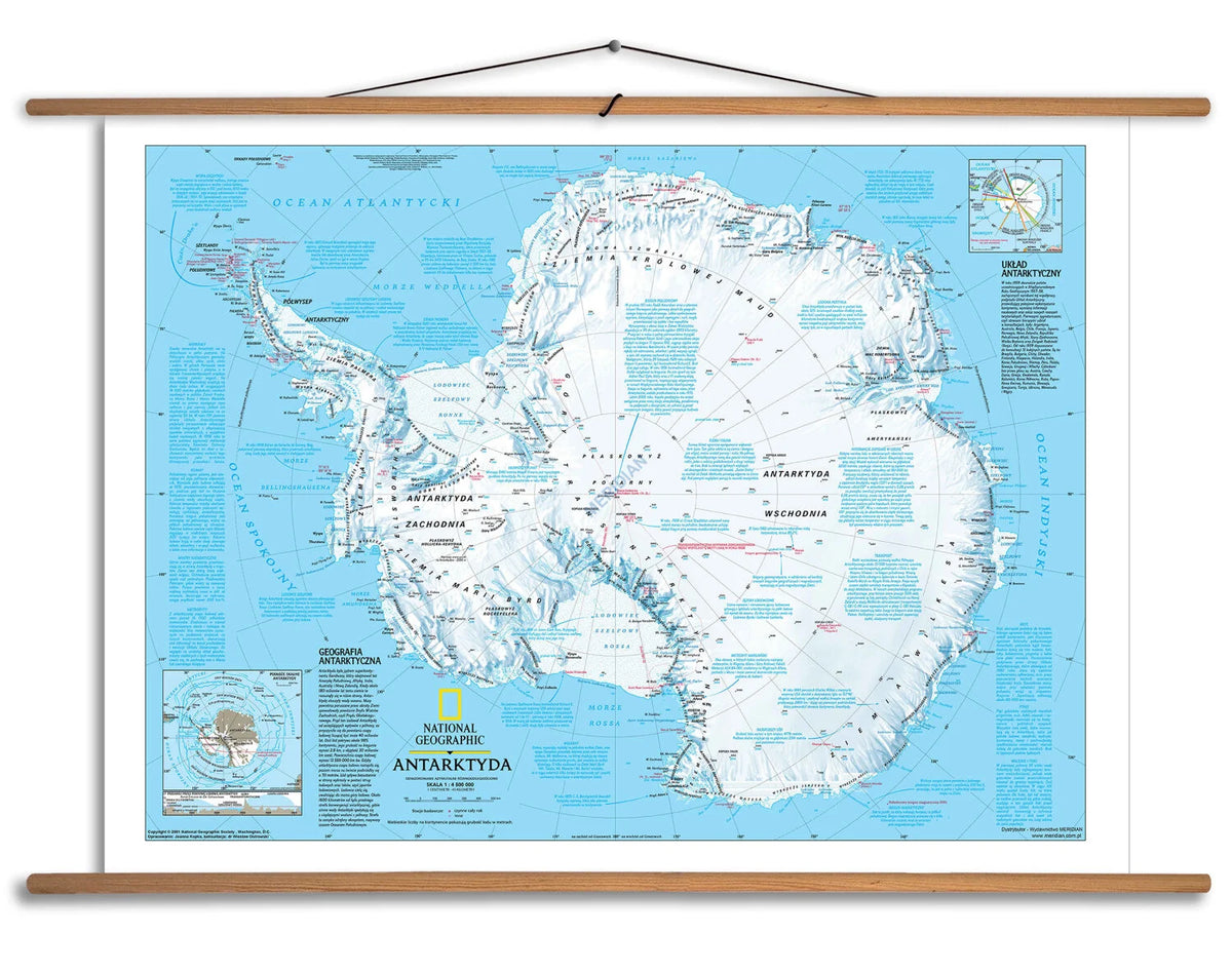 Antarktyda - mapa fizyczna - zdjęcie 2