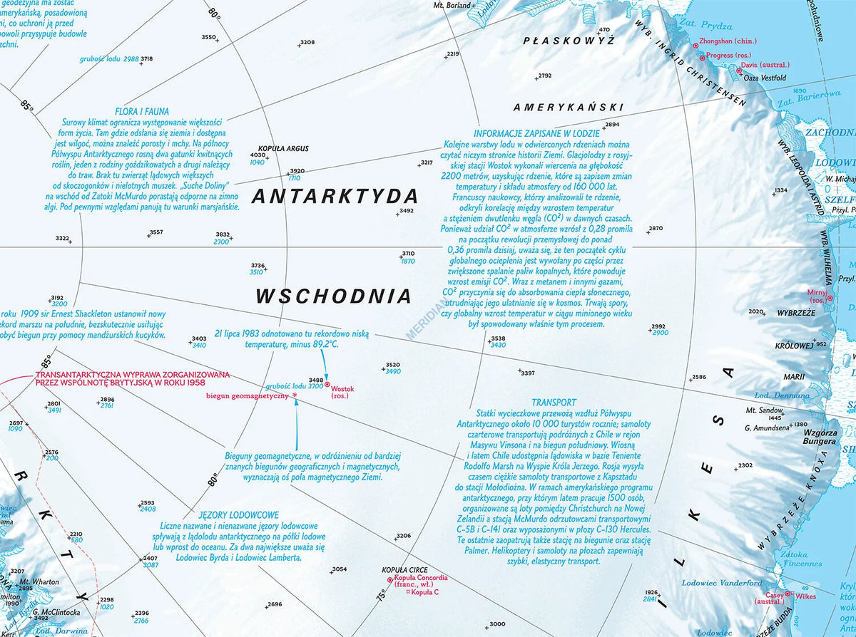 Antarktyda - mapa fizyczna - zdjęcie 4