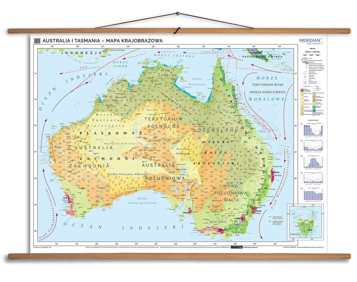 Australia - mapa krajobrazowa