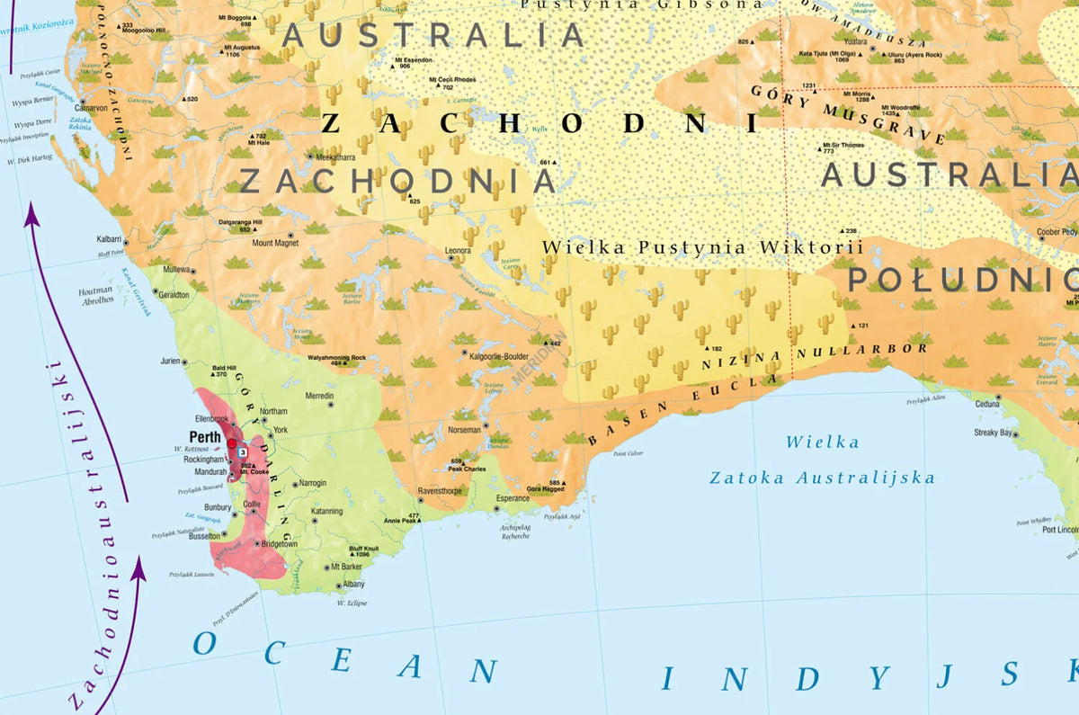 Australia - mapa krajobrazowa - zdjęcie 2