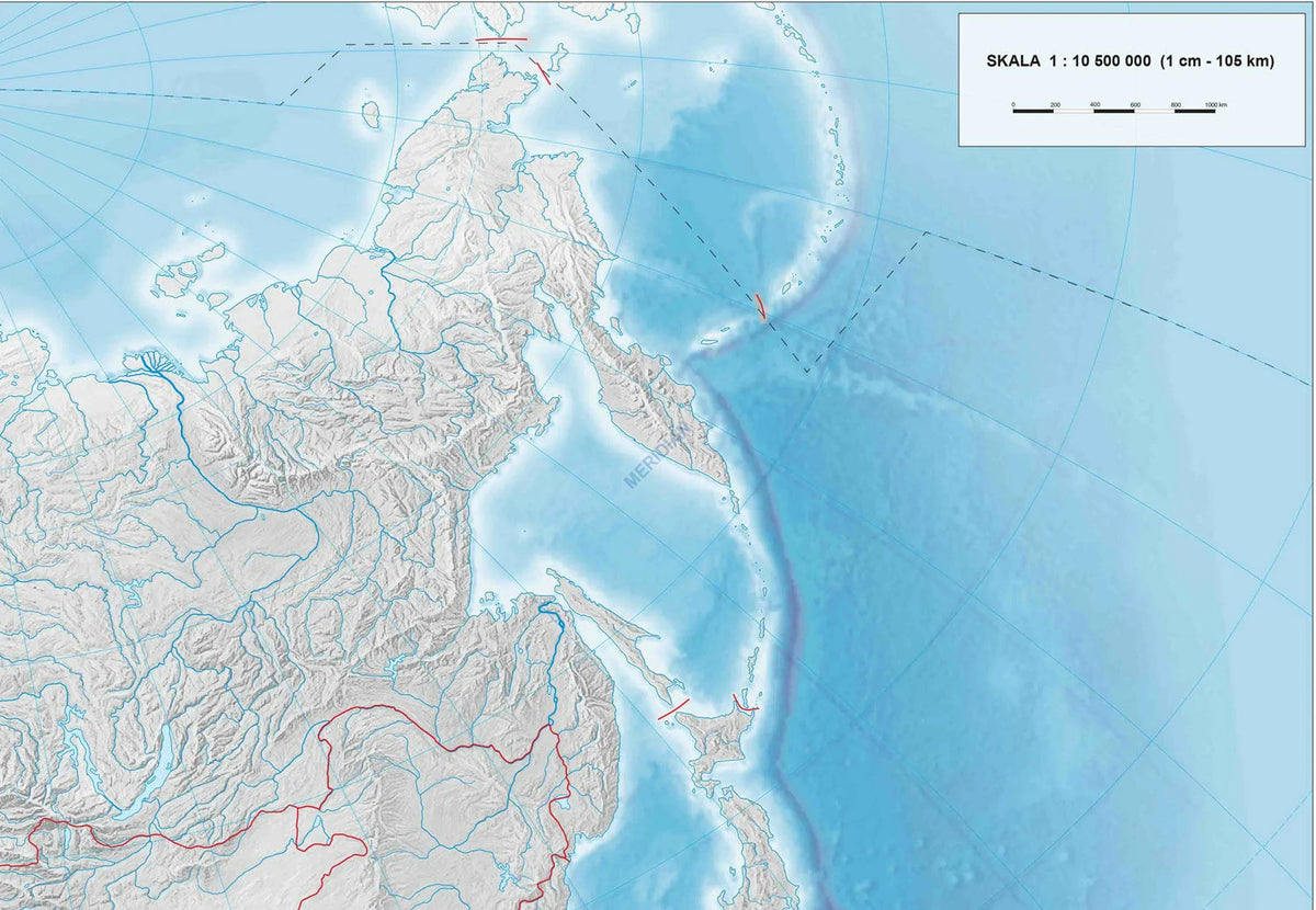 Azja - mapa ćwiczeniowa konturowo-hipsometryczna - zdjęcie 3