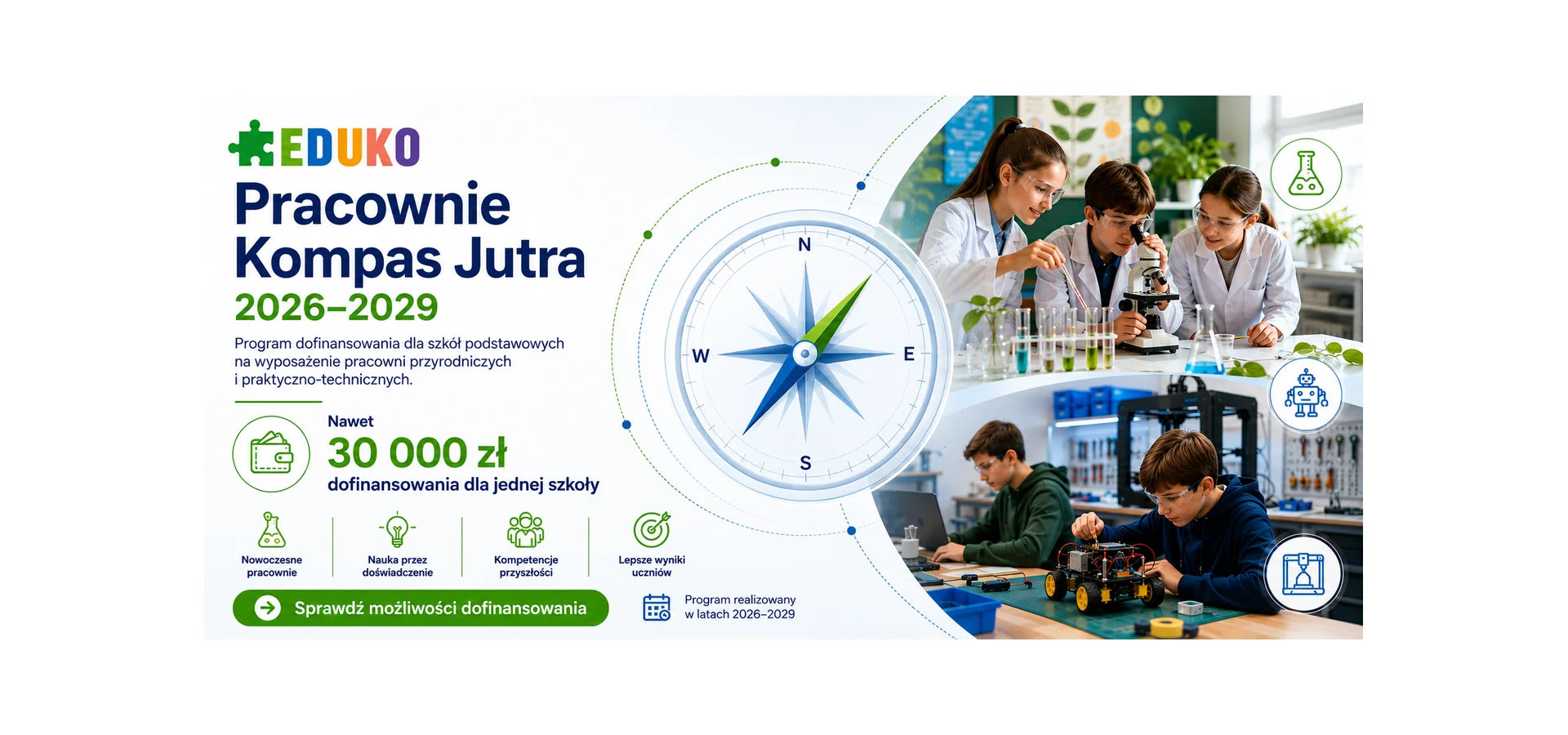 Pracownie Kompas Jutra - dofinansowanie pracownislider_item_kompas