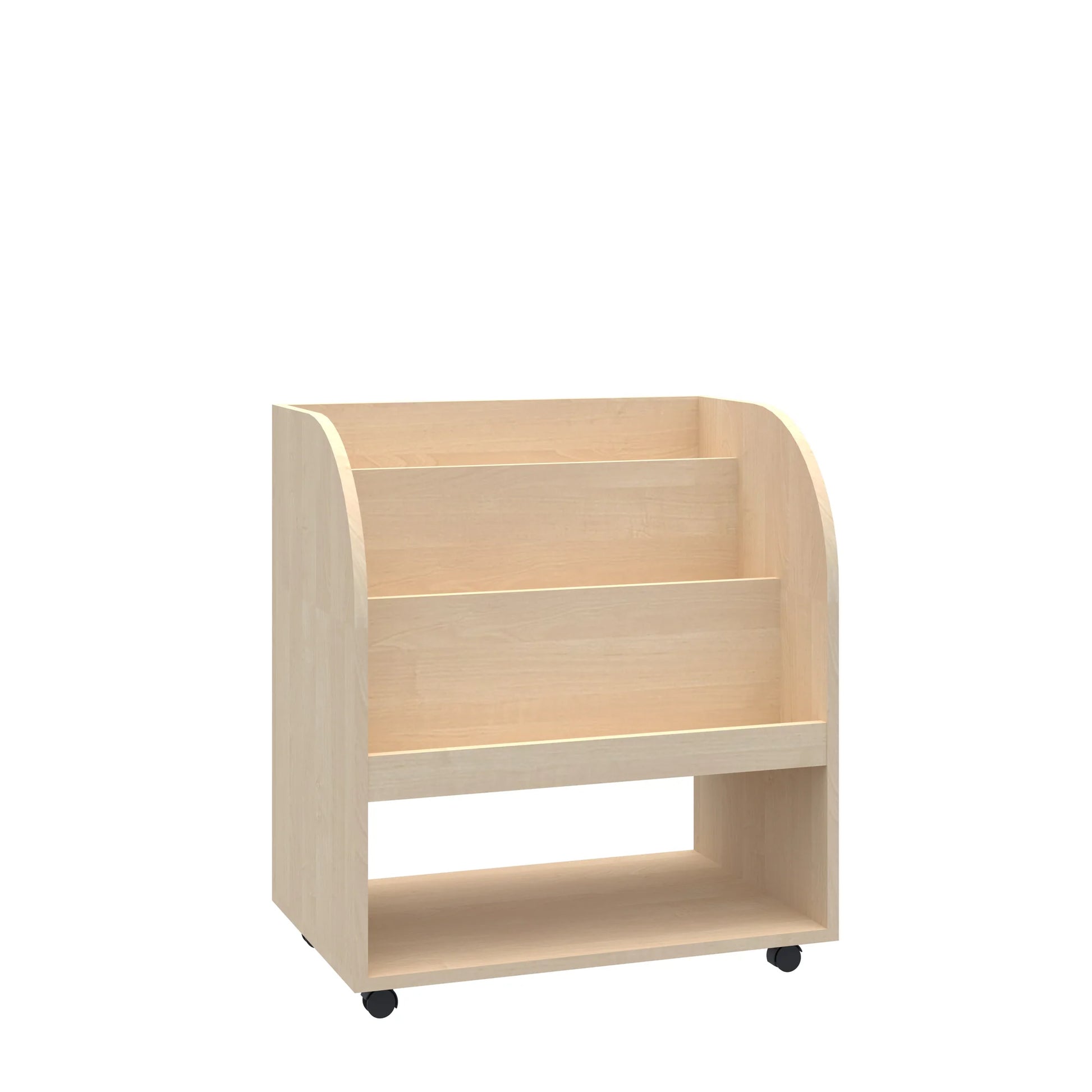 Biblioteczka mobilna Smart 2P 706x466x798 – brzoza