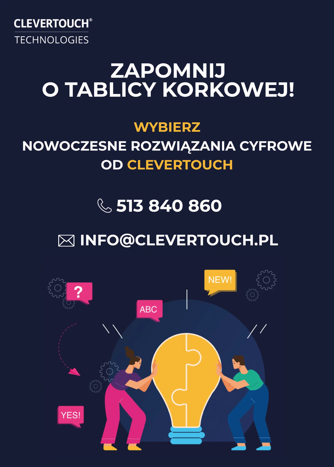 Cyfrowa Gazetka Szkolna Clevertouch CL Pro Series 75"