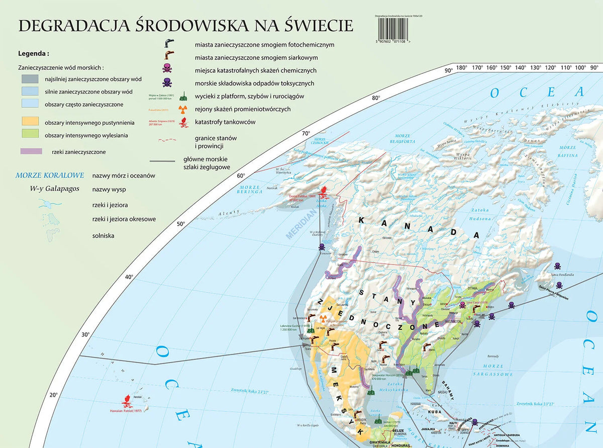 Degradacja środowiska na świecie - mapa ścienna - zdjęcie 2
