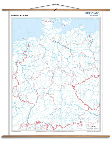Deutschland stumm - mapa ścienna w języku niemieckim