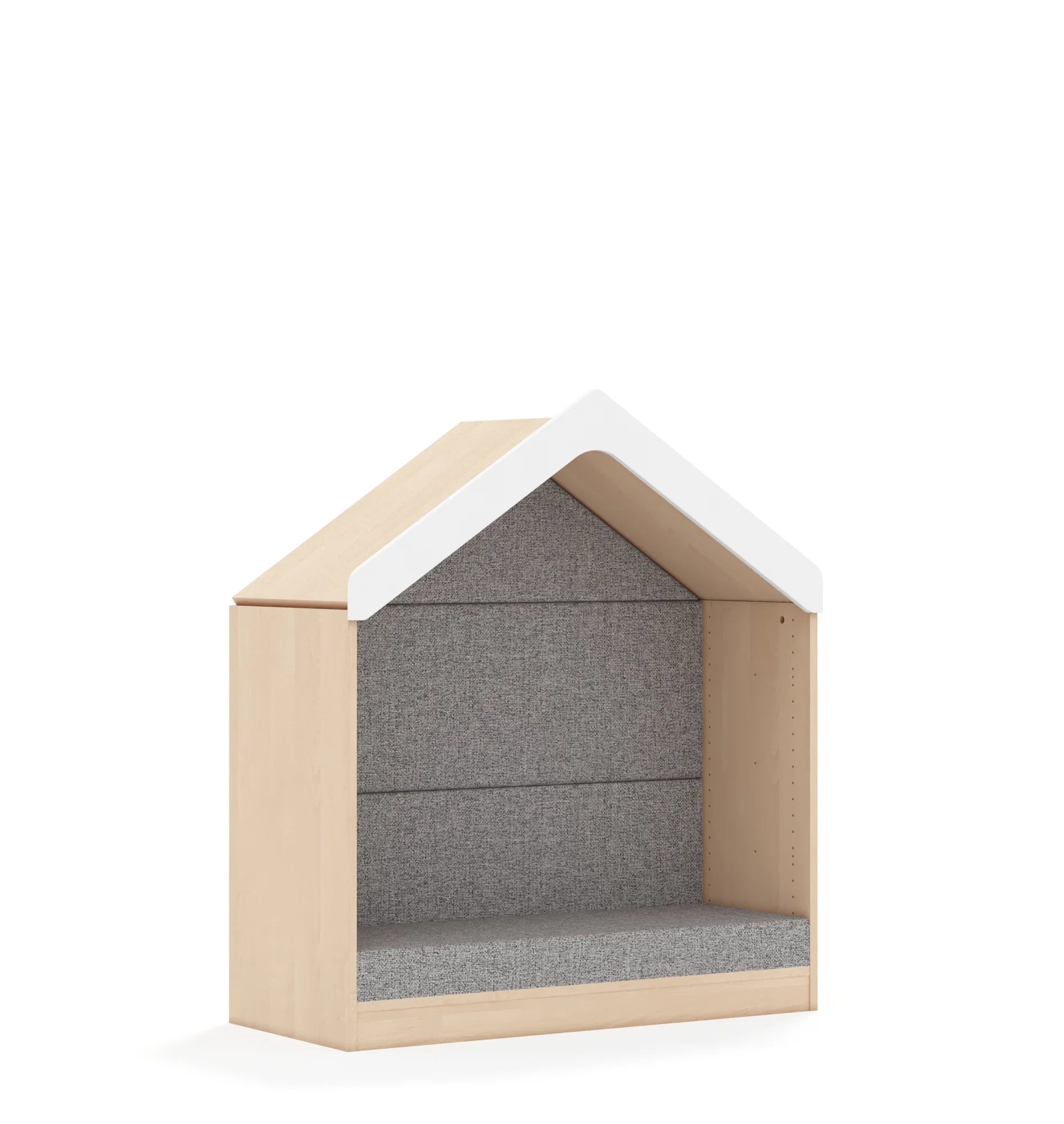Domek tapicerowany BLOX 110 2P z daszkiem 1049x466x1223 – brzoza