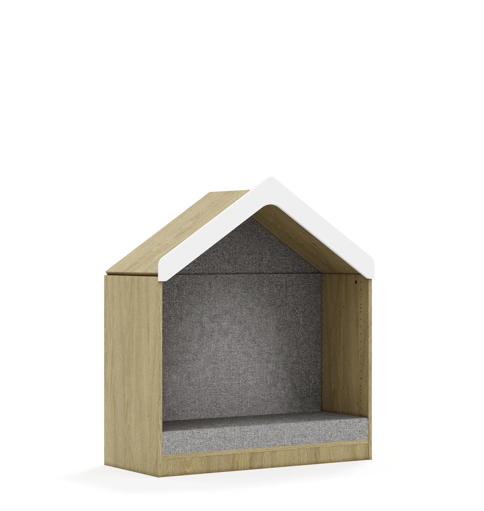 Domek tapicerowany BLOX 110 2P z daszkiem 1049x466x1223 – dąb