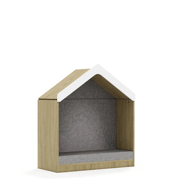 Domek tapicerowany BLOX 110 2P z daszkiem 1049x466x1223 – dąb