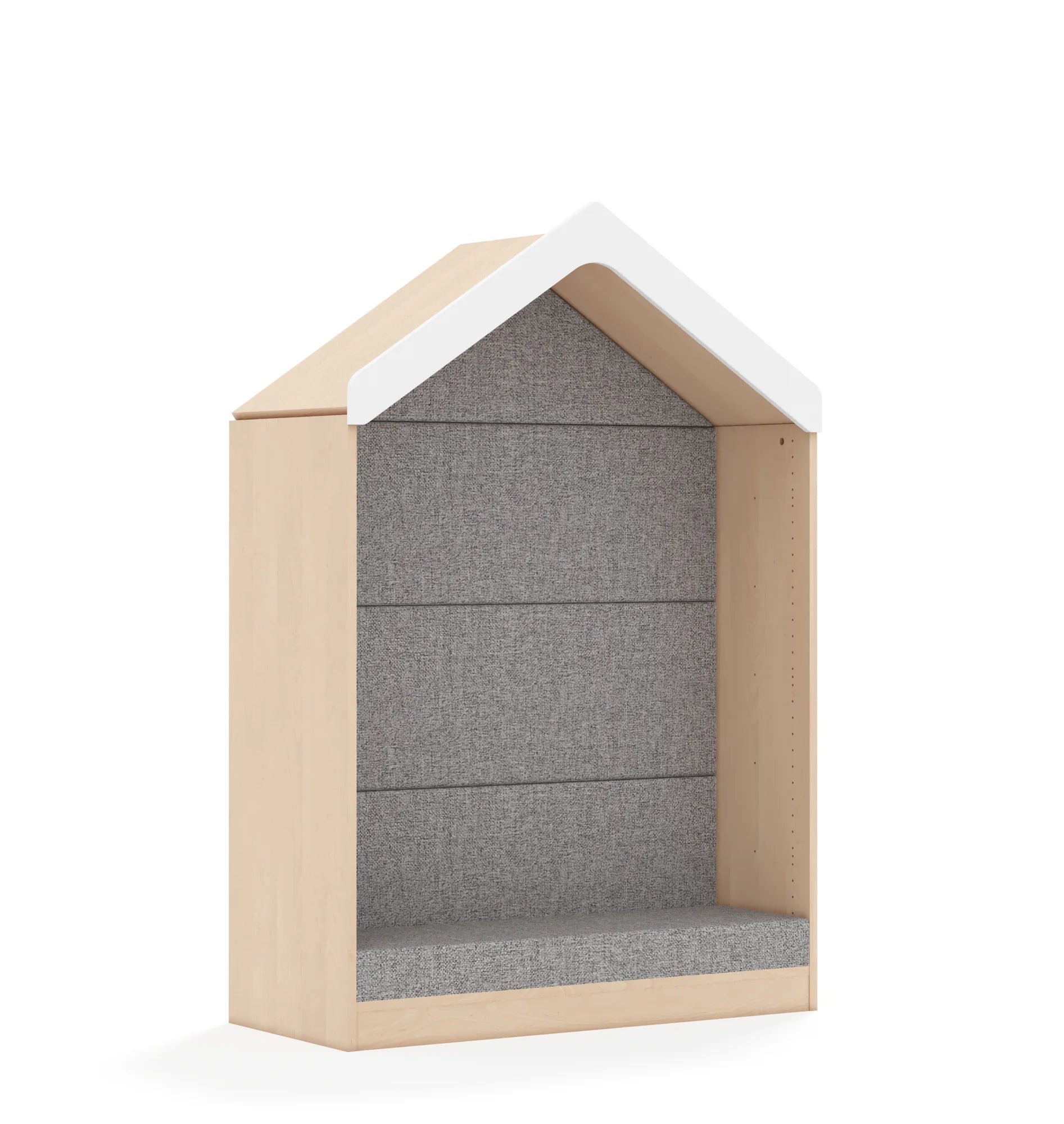 Domek tapicerowany BLOX 110 3P z daszkiem 1049x466x1575 – brzoza
