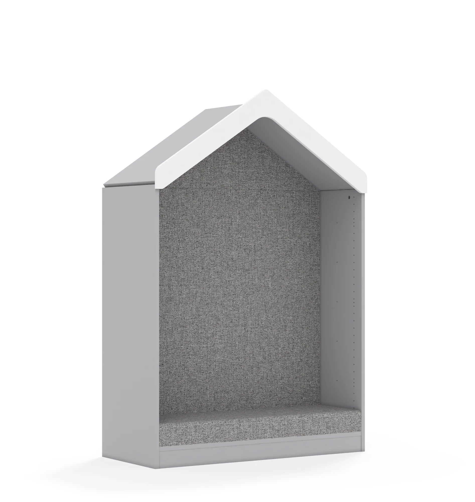 Domek tapicerowany BLOX 110 3P z daszkiem 1049x466x1575 – szary