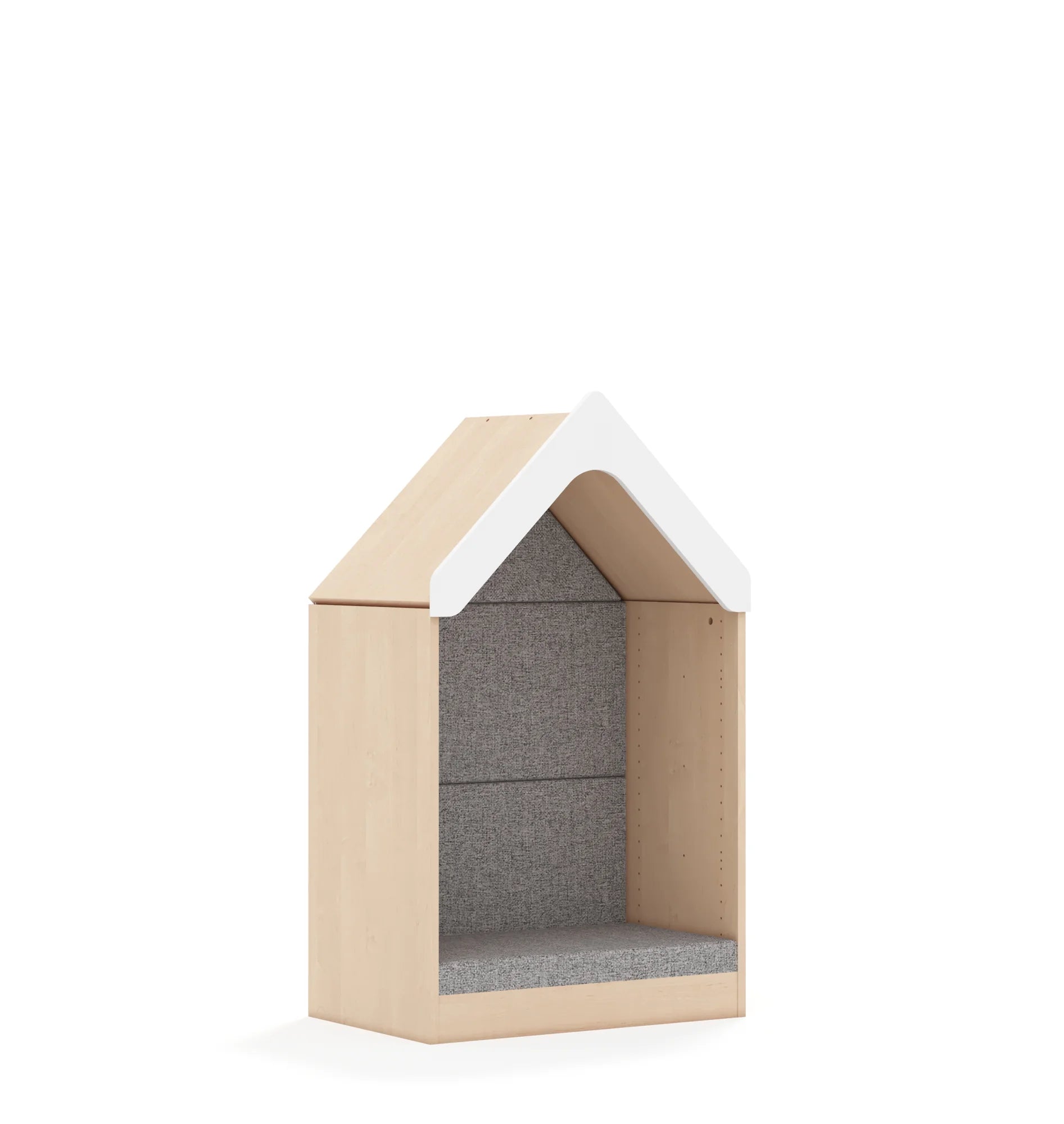 Domek tapicerowany BLOX 70 2P z daszkiem 706x466x1223 – brzoza