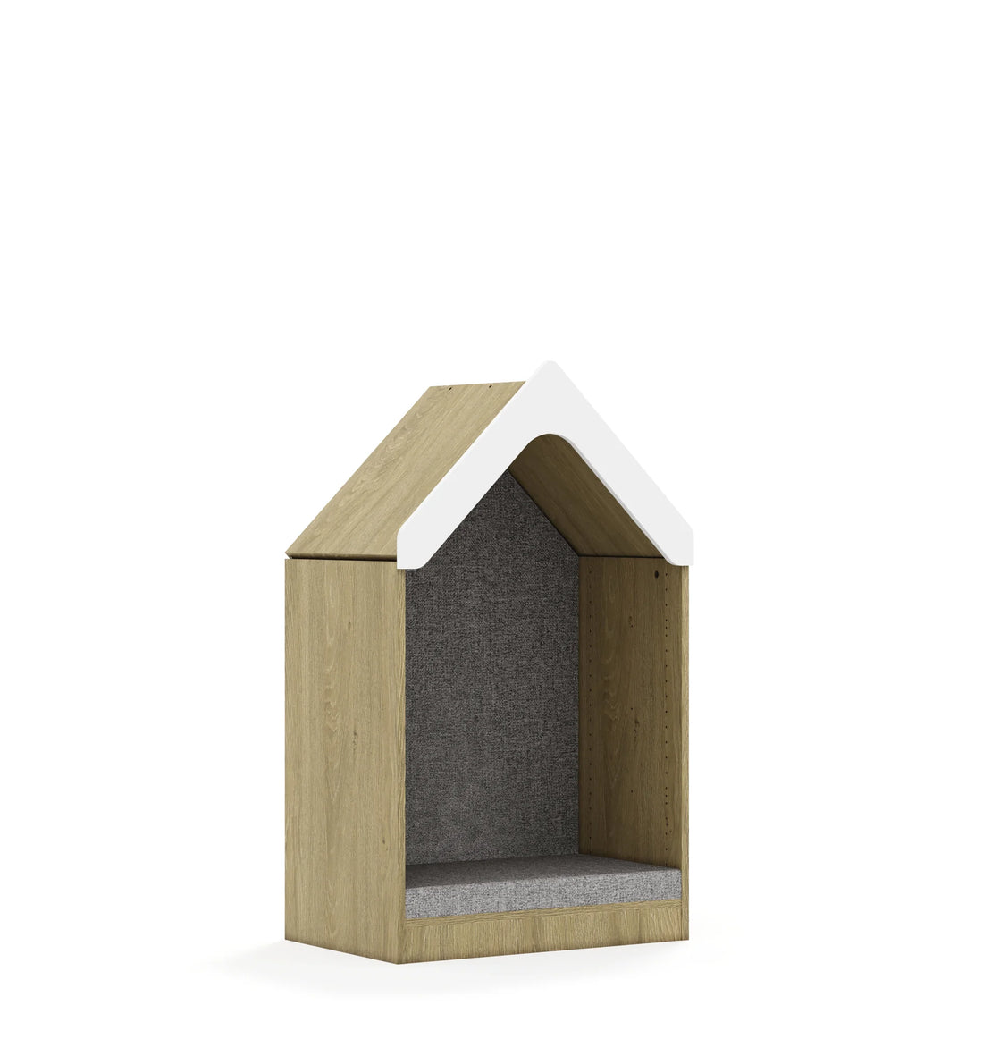 Domek tapicerowany BLOX 70 2P z daszkiem 706x466x1223 – dąb