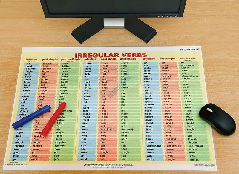 DUO: Nouns / Irregular verbs - podkładka - zdjęcie 2