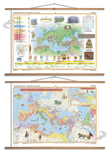 DUO: Starożytny Rzym - państwo i kultura - mapa dwustronna