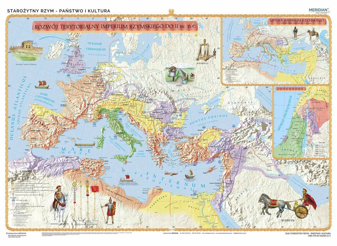 DUO: Starożytny Rzym - państwo i kultura - mapa dwustronna