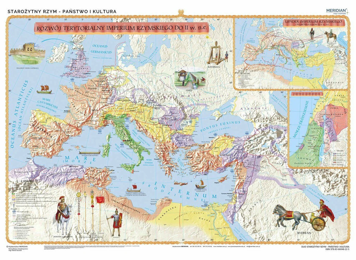 DUO: Starożytny Rzym - państwo i kultura - mapa dwustronna - zdjęcie 2