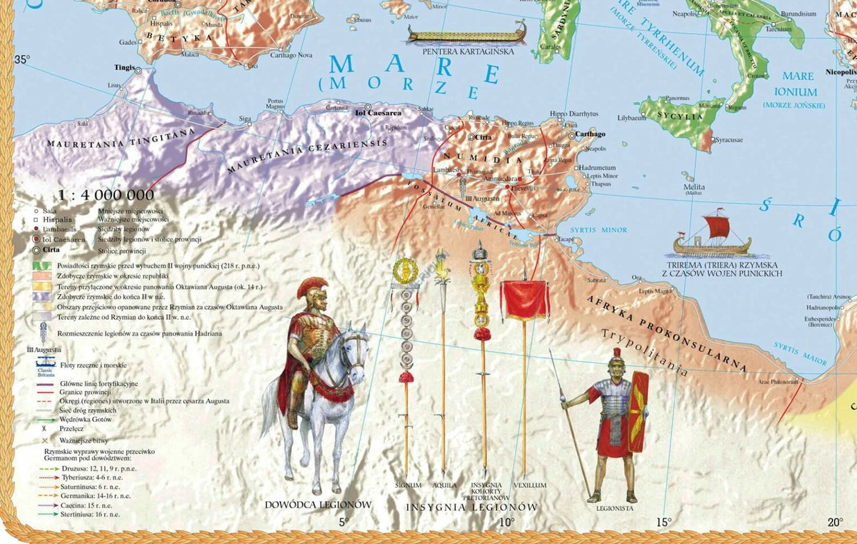 DUO: Starożytny Rzym - państwo i kultura - mapa dwustronna - zdjęcie 6