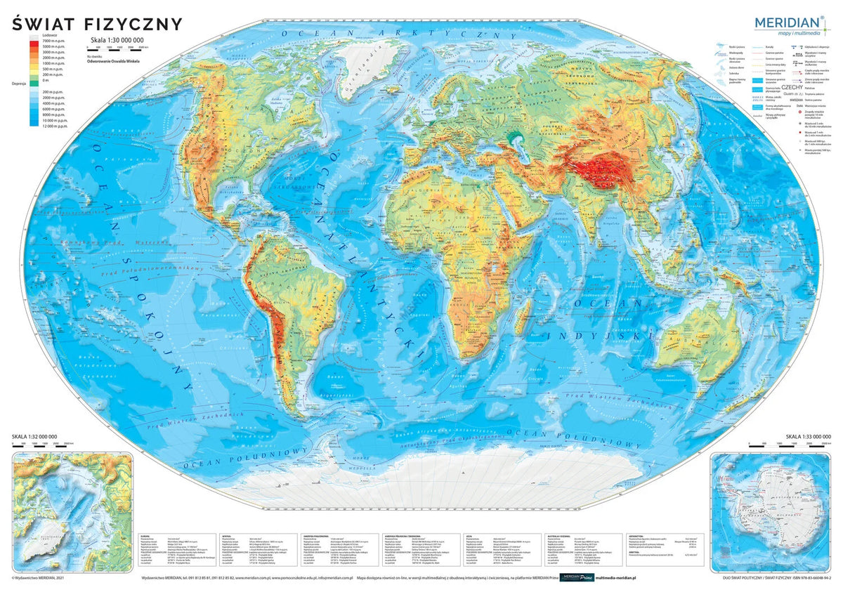 DUO: Świat polityczny / fizyczny z elementami ekologii - mapa dwustronna (2021) - zdjęcie 3
