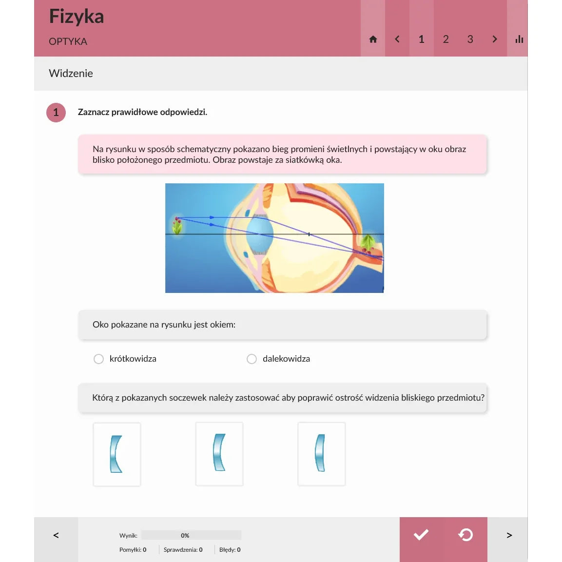 eduPaka Fizyka kl. 7-8, przykładowe ćwiczenie 2