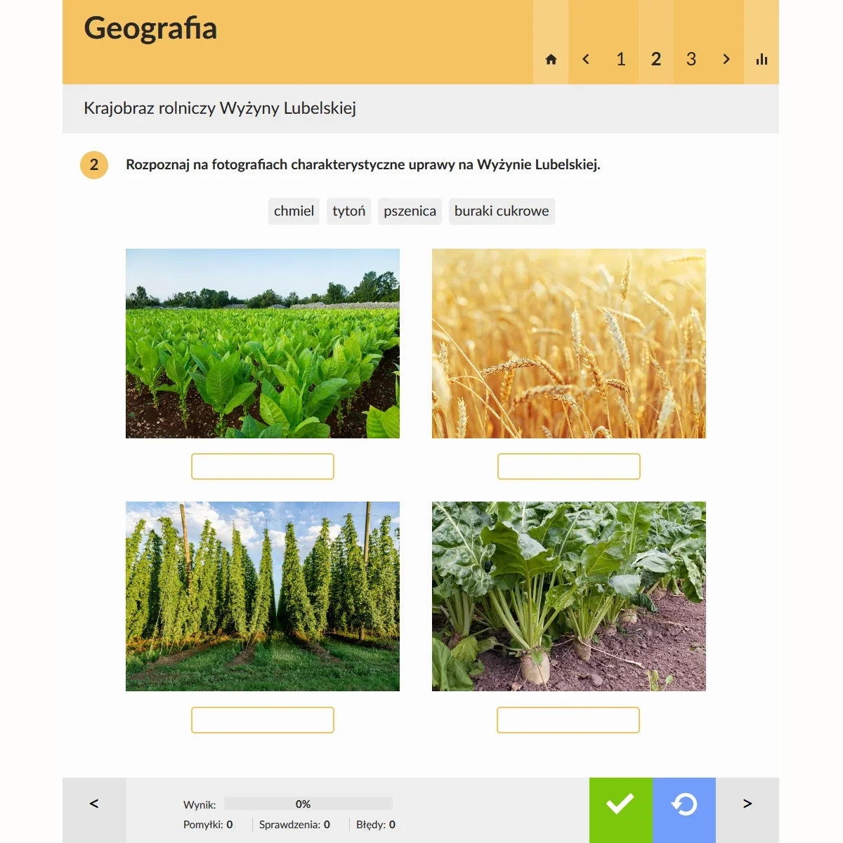 eduPaka Geografia kl. 5-8, przykładowe ćwiczenie 1